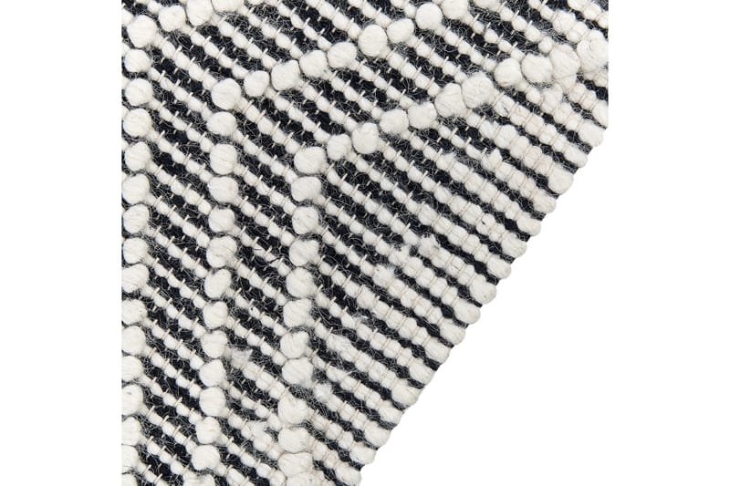 Savuca Uldtæppe 160x230 cm - Sort/hvid - Tekstiler - Tæpper - Moderne tæppe - Uldtæppe