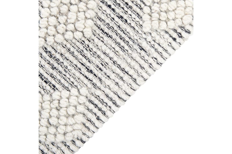 Savur Uldtæppe 160x230 cm - Sort/hvid - Tekstiler - Tæpper - Moderne tæppe - Uldtæppe