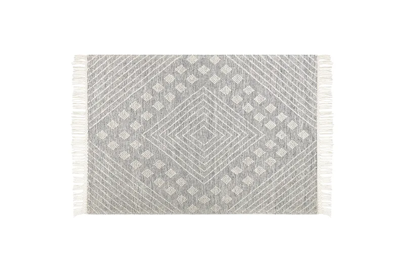 Savur Uldtæppe 160x230 cm, Sort/hvid