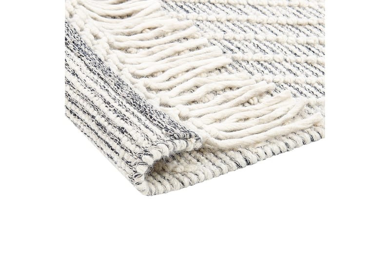 Savur Uldtæppe 160x230 cm - Sort/hvid - Tekstiler - Tæpper - Moderne tæppe - Uldtæppe