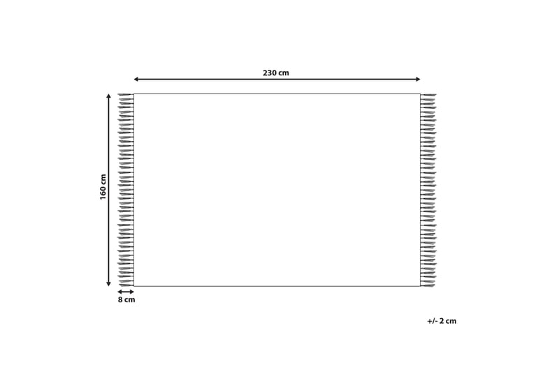 Savur Uldtæppe 160x230 cm - Sort/hvid - Tekstiler - Tæpper - Moderne tæppe - Uldtæppe