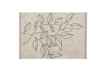 Sazli Bomuldstæppe 160x230 cm - Beige - Tekstiler - Tæpper - Moderne tæppe - Bomuldstæpper