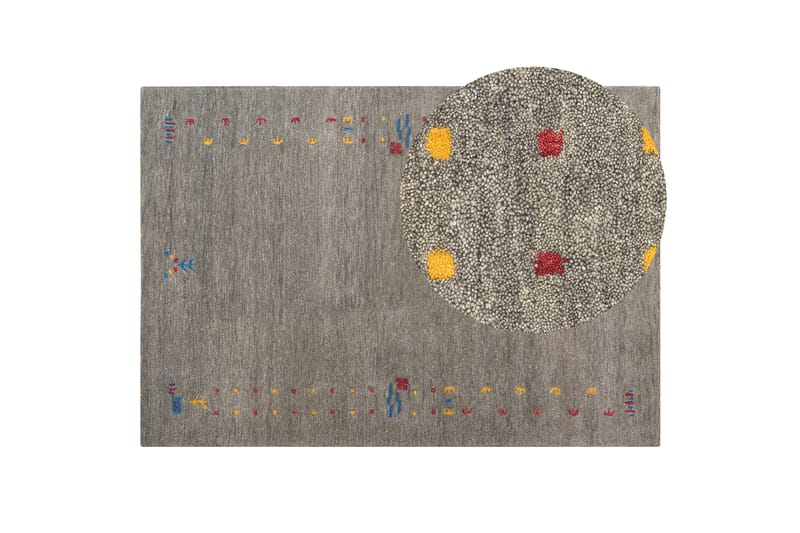 Seymen Ryetæppe 160x230 cm - Grå - Tekstiler - Tæpper - Moderne tæppe - Ryatæpper