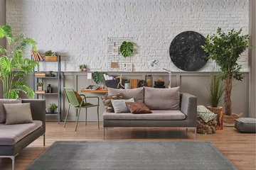 Sheraton Ryatæppe Rektangulær 240x340 cm - Grå - Tekstiler - Tæpper - Moderne tæppe - Ryatæpper