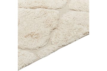 Silchar Bomuldstæppe 140x200 cm - Beige - Tekstiler - Tæpper - Moderne tæppe - Bomuldstæpper