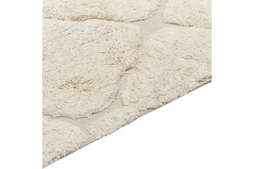 Silchar Bomuldstæppe 140x200 cm - Beige - Tekstiler - Tæpper - Moderne tæppe - Bomuldstæpper