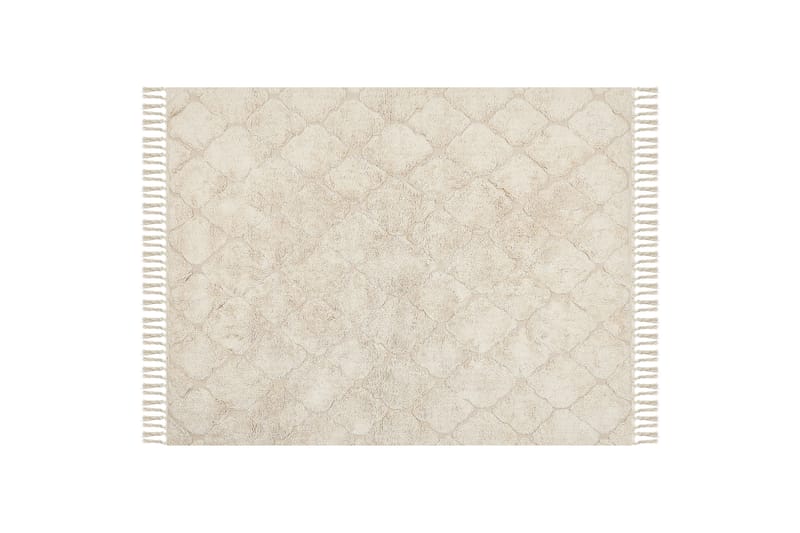 Silchar Bomuldstæppe 160x230 cm, Beige