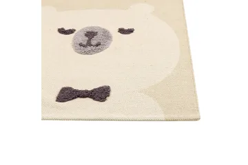 Simau Bomuldstæppe 80x150 cm - Beige - Tekstiler - Børnetekstiler - Børnetæpper