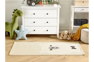 Simau Bomuldstæppe 80x150 cm - Beige - Tekstiler - Børnetekstiler - Børnetæpper