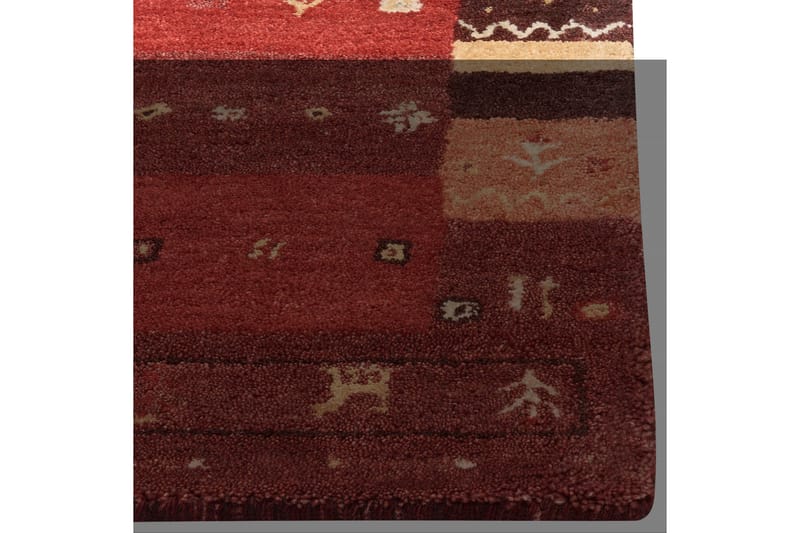 Sinanli Ryetæppe 160x230 cm - Rød - Tekstiler - Tæpper - Moderne tæppe - Uldtæppe