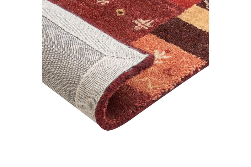 Sinanli Ryetæppe 80x150 cm - Rød - Tekstiler - Tæpper - Moderne tæppe - Ryatæpper