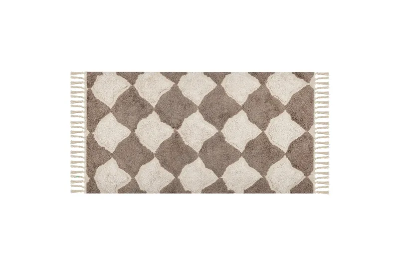 Sinop Bomuldstæppe 80x150 cm, Brun