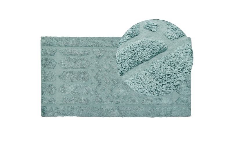 Sirnak Ryetæppe 80x150 cm - Grøn - Tekstiler - Tæpper - Moderne tæppe - Ryatæpper