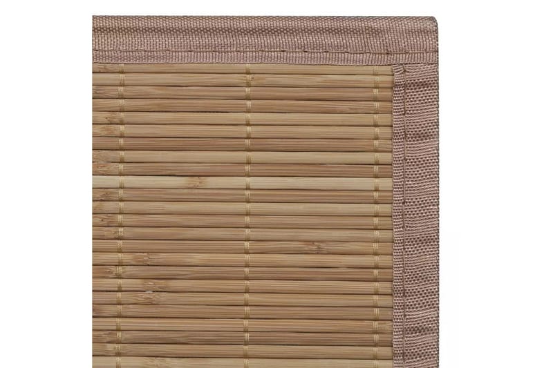 Bambustæppe 100 X 160 Cm Brun - Brun - Tekstiler - Tæpper - Moderne tæppe - Sisaltæpper