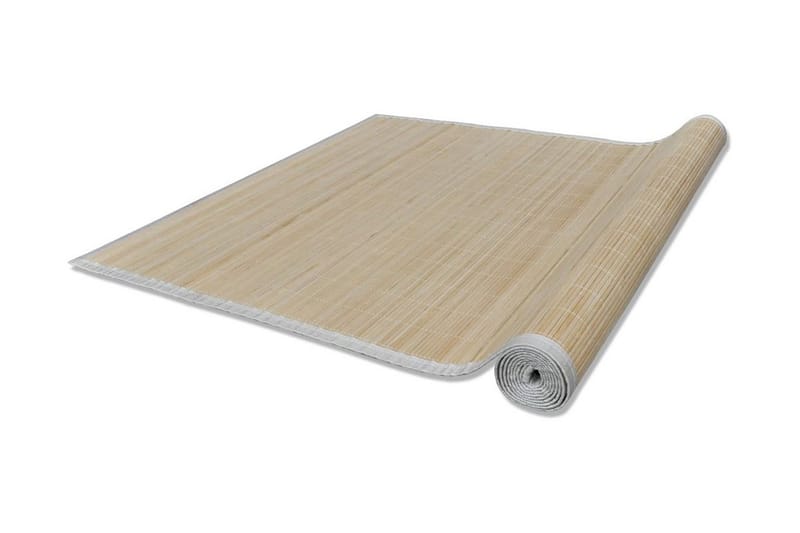 Bambustæppe 100 X 160 Cm Naturfarvet - Brun - Tekstiler - Tæpper - Moderne tæppe - Sisaltæpper
