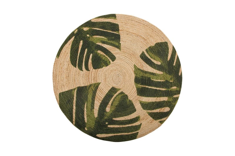 Bean tæppe med monster motiv Rund 140 cm, Beige