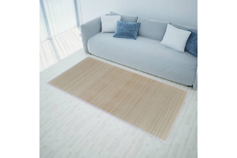Firkantet Naturligt Bambustæppe 80 X 300 Cm - Beige - Tekstiler - Tæpper - Moderne tæppe - Sisaltæpper