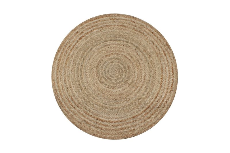 Gulvtæppe Flettet Jute 150 Cm Rund - Beige - Sisaltæpper - Jutemåtter & hampemåtter