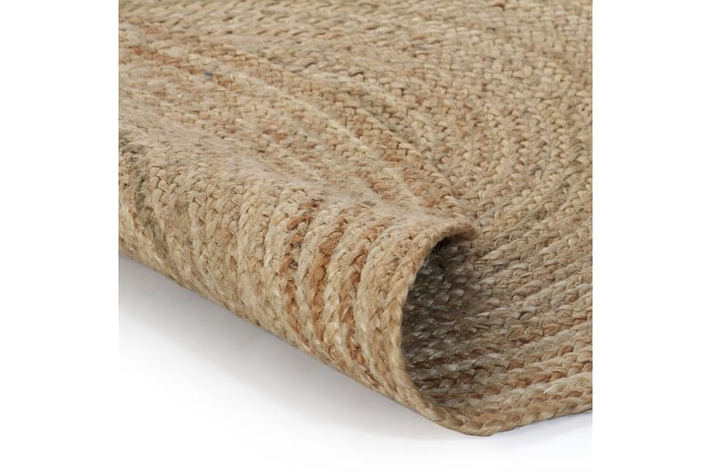 Gulvtæppe Flettet Jute 150 Cm Rund - Beige - Tekstiler - Tæpper - Moderne tæppe - Sisaltæpper