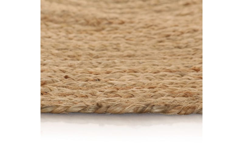 Gulvtæppe Flettet Jute 150 Cm Rund - Beige - Tekstiler - Tæpper - Moderne tæppe - Sisaltæpper