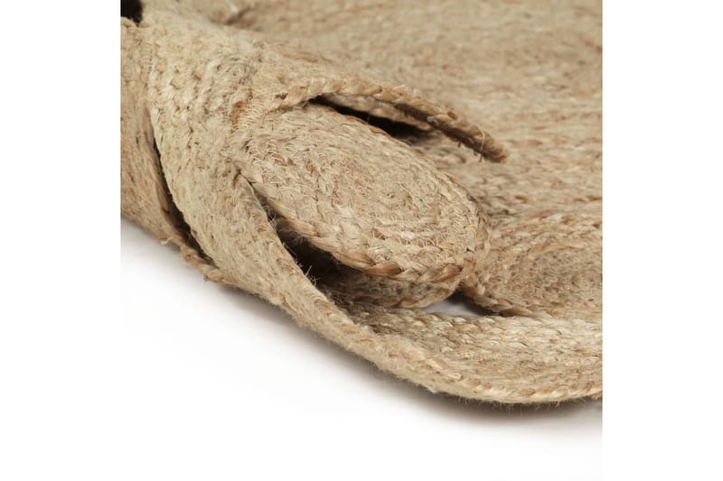 håndlavet tæppe flettet jute 90 cm - Brun - Tekstiler - Tæpper - Moderne tæppe - Sisaltæpper