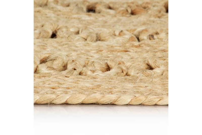 håndlavet tæppe flettet jute 90 cm - Brun - Tekstiler - Tæpper - Moderne tæppe - Sisaltæpper