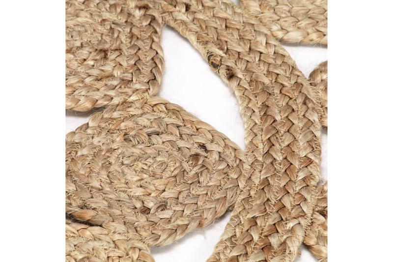 håndlavet tæppe flettet jute 90 cm - Brun - Tekstiler - Tæpper - Moderne tæppe - Sisaltæpper