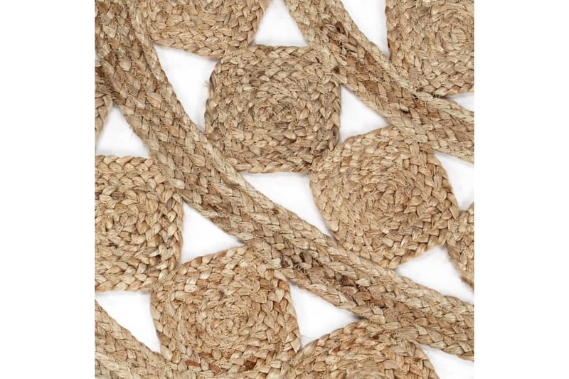 håndlavet tæppe flettet jute 90 cm - Brun - Tekstiler - Tæpper - Moderne tæppe - Sisaltæpper