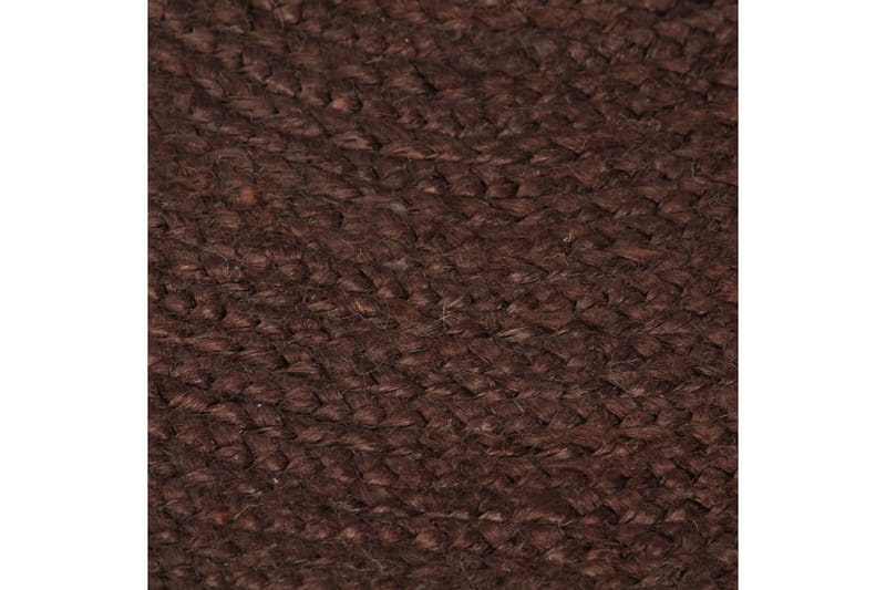 håndlavet tæppe jute rund 150 cm brun - Brun - Sisaltæpper - Jutemåtter & hampemåtter
