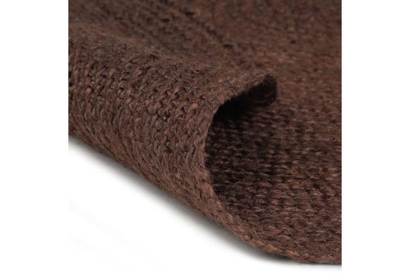 håndlavet tæppe jute rund 150 cm brun - Brun - Sisaltæpper - Jutemåtter & hampemåtter