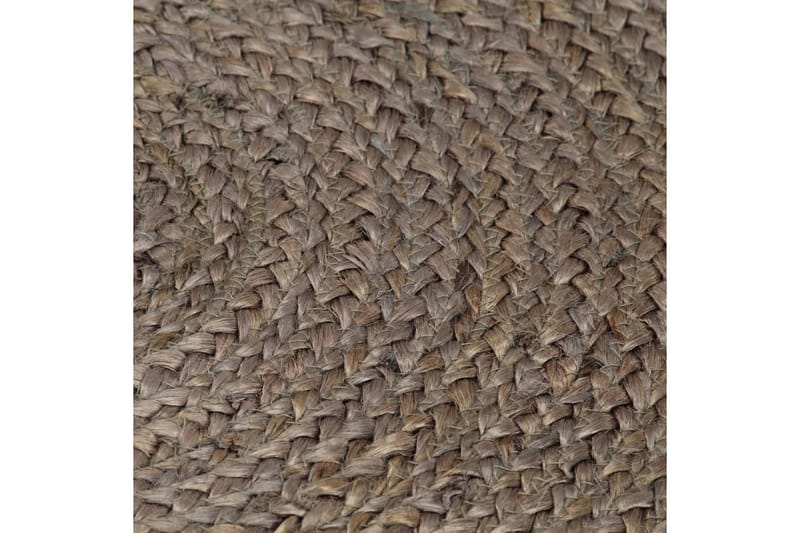 håndlavet tæppe jute rund 90 cm grå - Gr�å - Sisaltæpper - Jutemåtter & hampemåtter