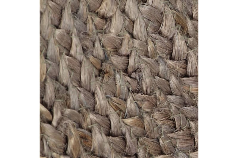 håndlavet tæppe jute rund 90 cm grå - Grå - Tekstiler - Tæpper - Moderne tæppe - Sisaltæpper