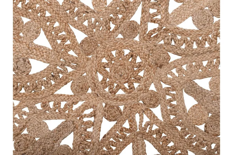 Meckley tæppe glat vævet rund 120 cm - Beige - Tekstiler - Tæpper - Moderne tæppe - Sisaltæpper