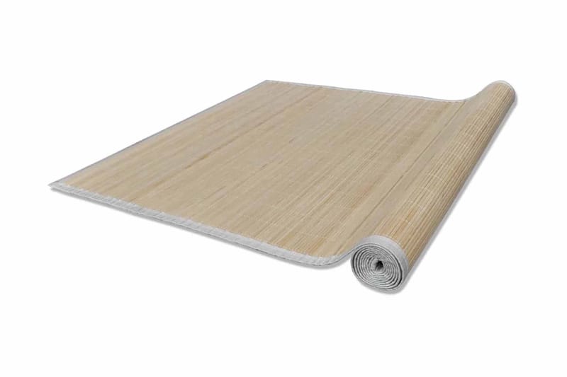 Rektangulært Bambustæppe 120 X 180 Cm Natur - Beige - Tekstiler - Tæpper - Moderne tæppe - Sisaltæpper