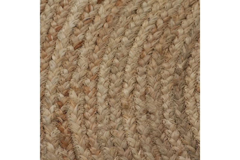 Tæppe Flettet Jute 120 Cm Rund - Beige - Tekstiler - Tæpper - Moderne tæppe - Sisaltæpper