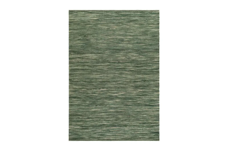 Skagen Uldtæppe 160x230 cm Rektangulært, Grønmelange