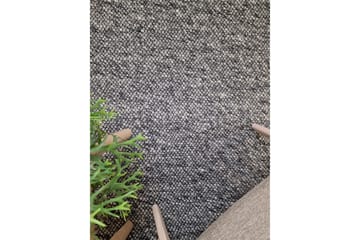Skagen Uldtæppe 160x230 cm Rektangulært - Grafitmelange - Tekstiler - Tæpper - Moderne tæppe - Uldtæppe