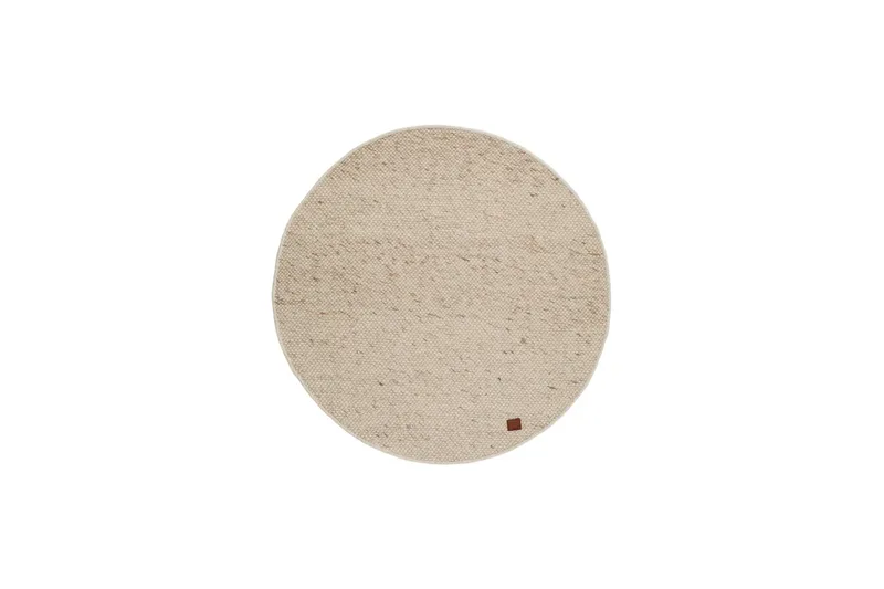 Skagen Uldtæppe 200 cm Rundt - Naturmelange - Tekstiler - Tæpper - Moderne tæppe - Uldtæppe