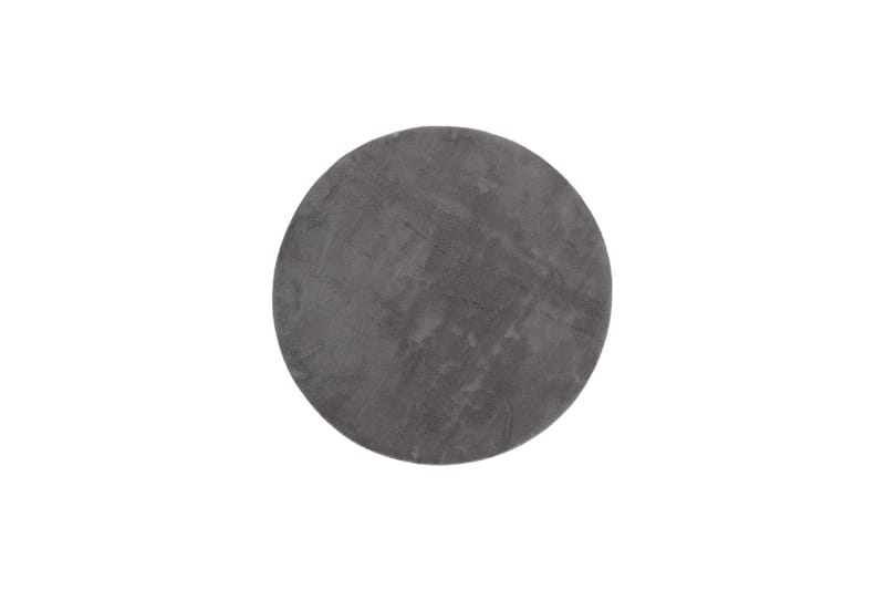 Soft Wilton-tæppe Rundt 120 cm, Grafitgrå