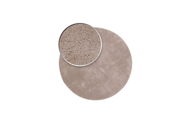 Soft Wilton-tæppe Rundt 240 cm - Greige - Tekstiler - Tæpper - Moderne tæppe - Wiltontæpper