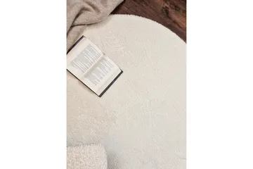 Soft Wilton-tæppe Rundt 240 cm - Hvid - Tekstiler - Tæpper - Moderne tæppe - Wiltontæpper
