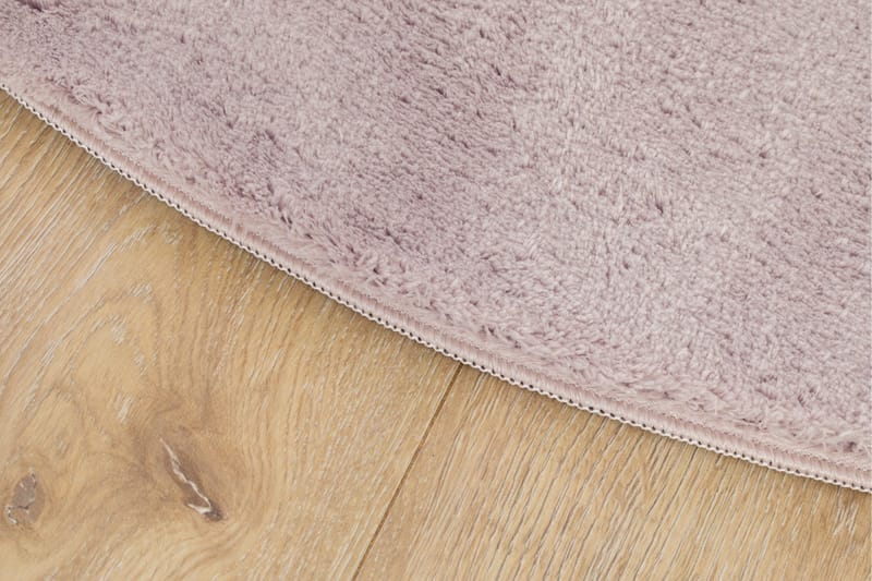 Soft Wiltontæppe 160 cm Rund - Rosa - Tekstiler - Tæpper - Moderne tæppe - Wiltontæpper