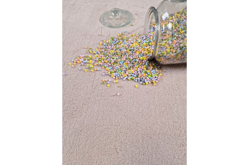 Soft Wiltontæppe 200 cm Rund - Rosa - Tekstiler - Tæpper - Moderne tæppe - Wiltontæpper