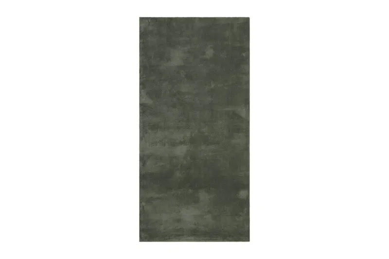 Soft Wiltontæppe 80x230 cm Oval, Smaragdgrøn