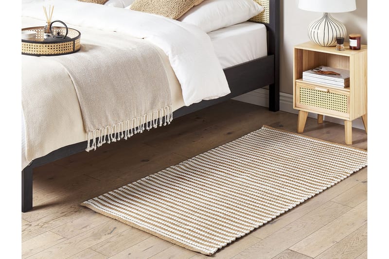 Sofulu Ryetæppe 80x150 cm - Brun - Tekstiler - Tæpper - Moderne tæppe - Bomuldstæpper