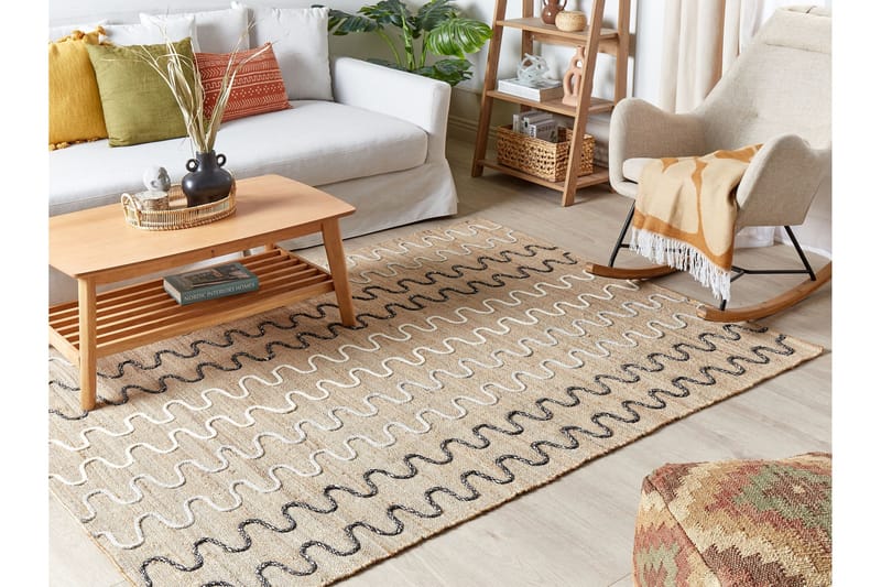 Sogut Jutetæppe 160x230 cm - Beige - Tekstiler - Tæpper - Moderne tæppe - Sisaltæpper