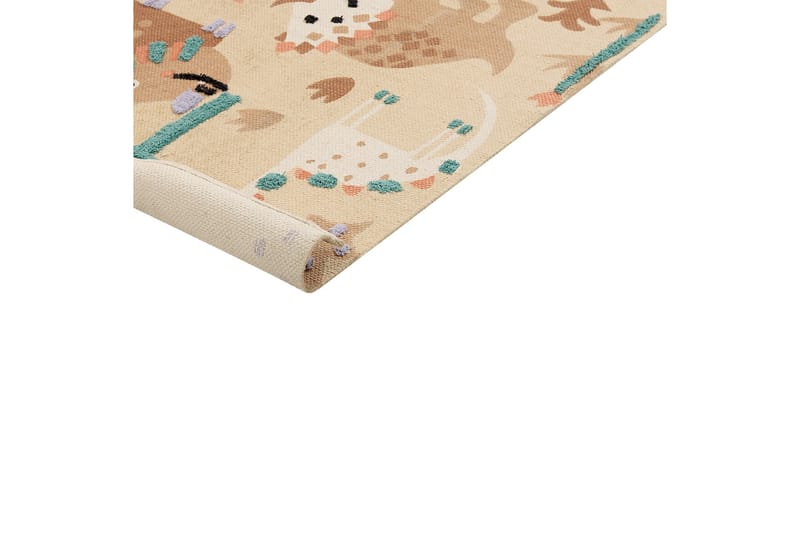 Stabat Bomuldstæppe 80x150 cm - Orange - Tekstiler - Tæpper - Moderne tæppe - Bomuldstæpper