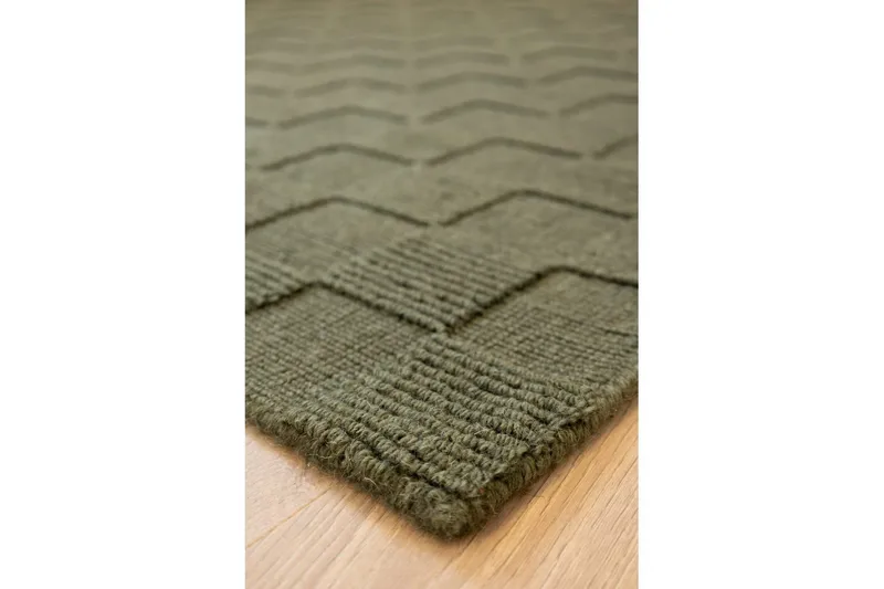 Sydney Uldtæppe 160x230 cm - Grøn - Tekstiler - Tæpper - Moderne tæppe - Uldtæppe