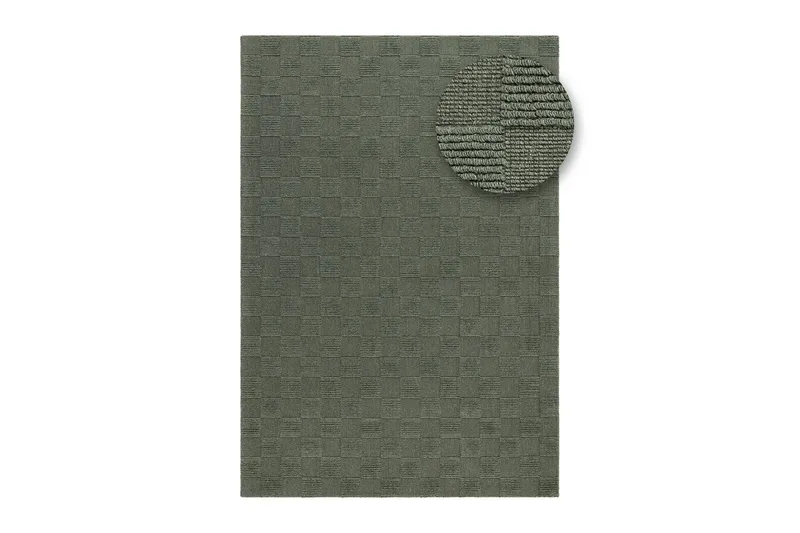 Sydney Uldtæppe 160x230 cm - Grøn - Tekstiler - Tæpper - Moderne tæppe - Uldtæppe