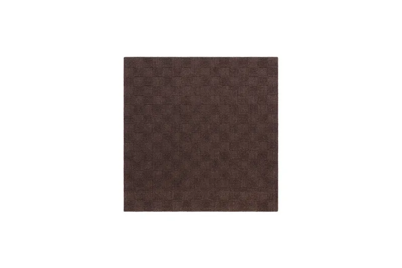 Sydney Uldtæppe 200x200 cm - Brun - Tekstiler - Tæpper - Moderne tæppe - Uldtæppe